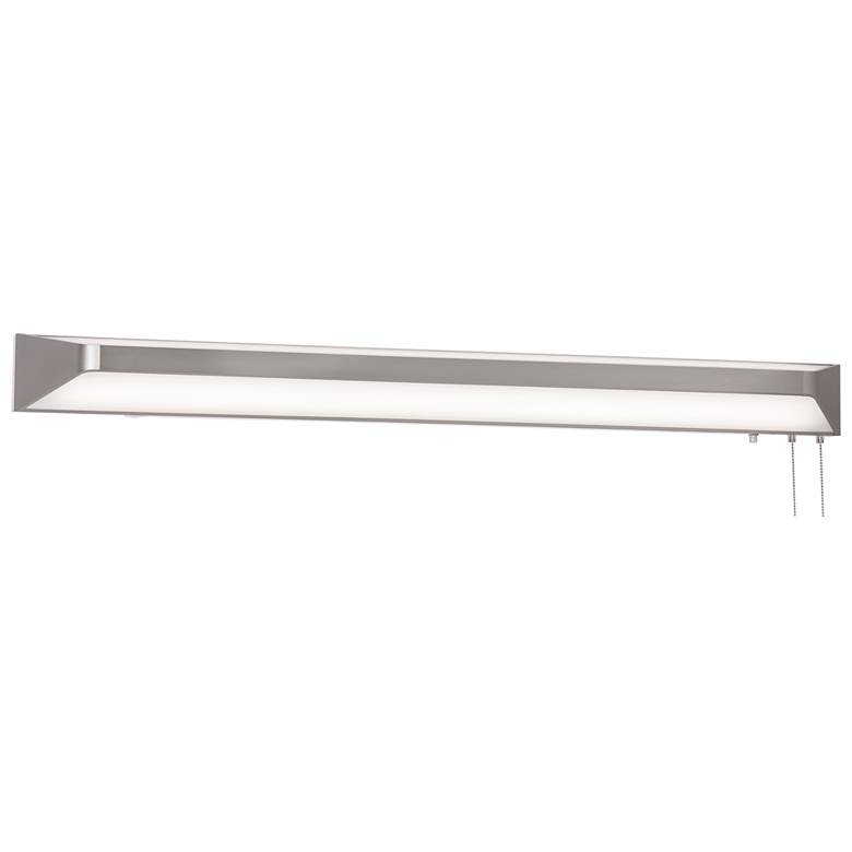 Image 1 Cory 48" Wide Satin Nickel LED Overbed