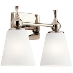 Cosabella 10 1/4&quot; High 2-Light Polished Nickel Wall Sconce