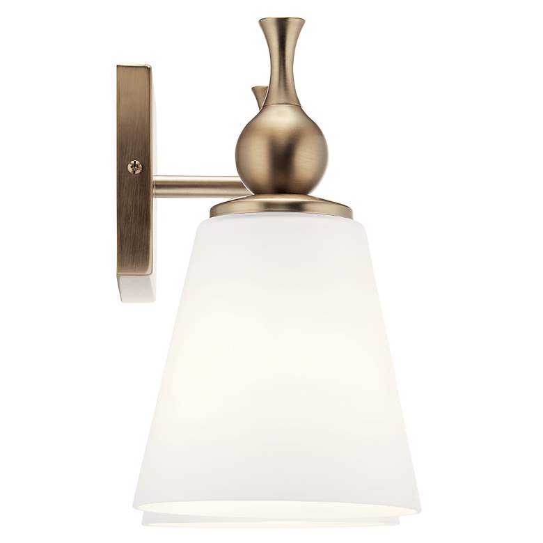 Image 4 Cosabella 10 1/4" High Champagne Bronze 2-Light Wall Sconce more views