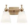 5_Cosabella 10 1/4" High Champagne Bronze 2-Light Wall Sconce more views