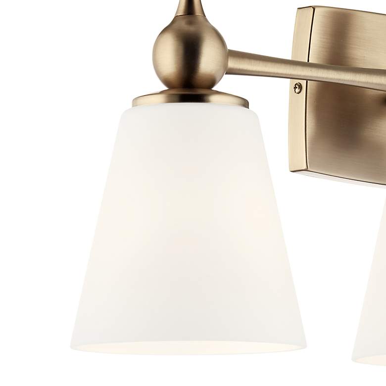 Image 6 Cosabella 24"W Champagne Bronze 3-Light Vanity Bath Light more views