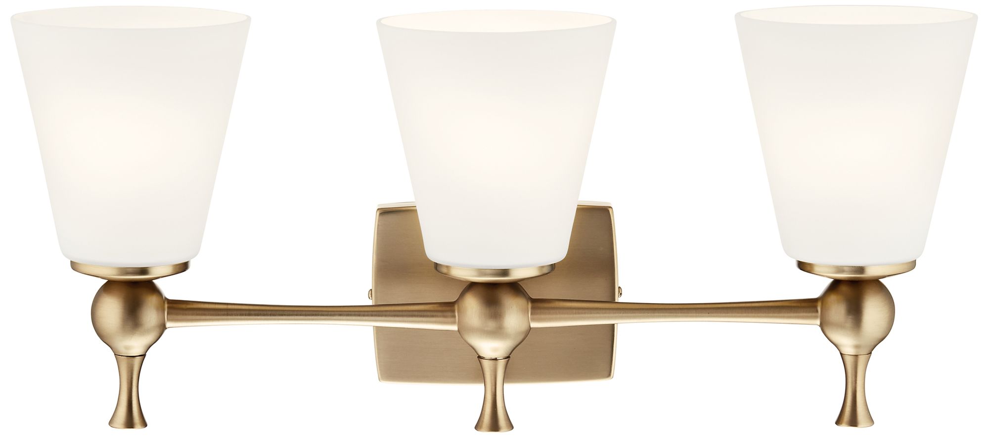 Cosabella 24"W Champagne Bronze 3-Light Vanity Bath Light in scene