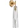 Cosette 21" High Brass Wall Sconce with Clear Glass Shade