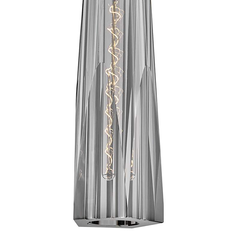 Image 2 Cosette 21" High Brass Wall Sconce with Smoked Glass Shade more views
