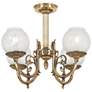 2_Cosgrove 21" Wide Antique Brass 4-Light Ceiling Light more views