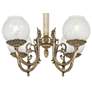 3_Cosgrove 21" Wide Antique Brass 4-Light Ceiling Light more views