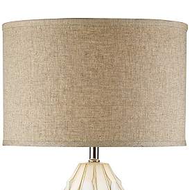 Cosgrove Oval White Ceramic Table Lamp more views