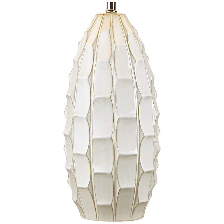 Cosgrove Oval White Ceramic Table Lamp more views