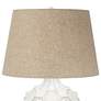 Cosgrove Round White Ceramic Modern Table Lamp With USB Dimmer