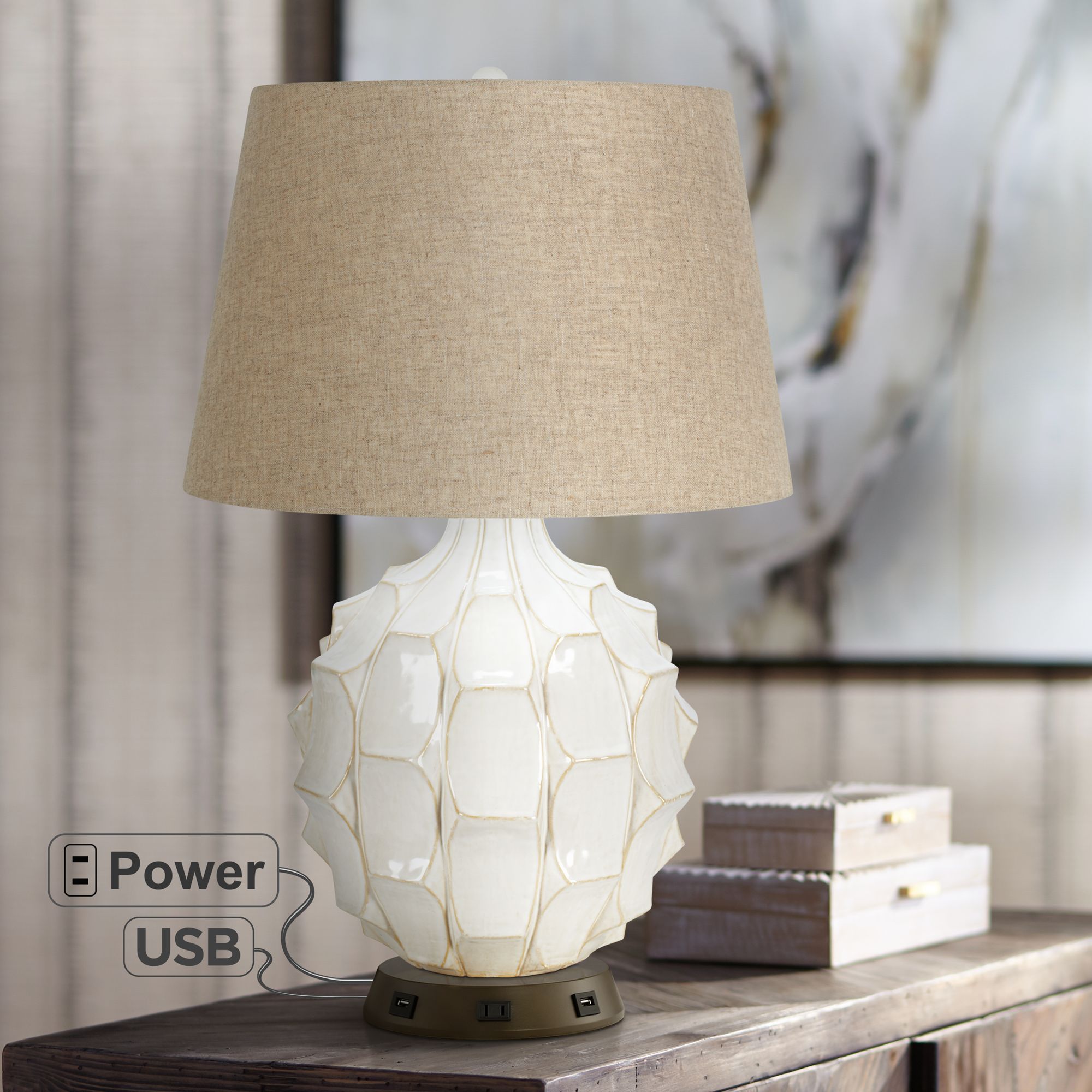 white ceramic table lamp base