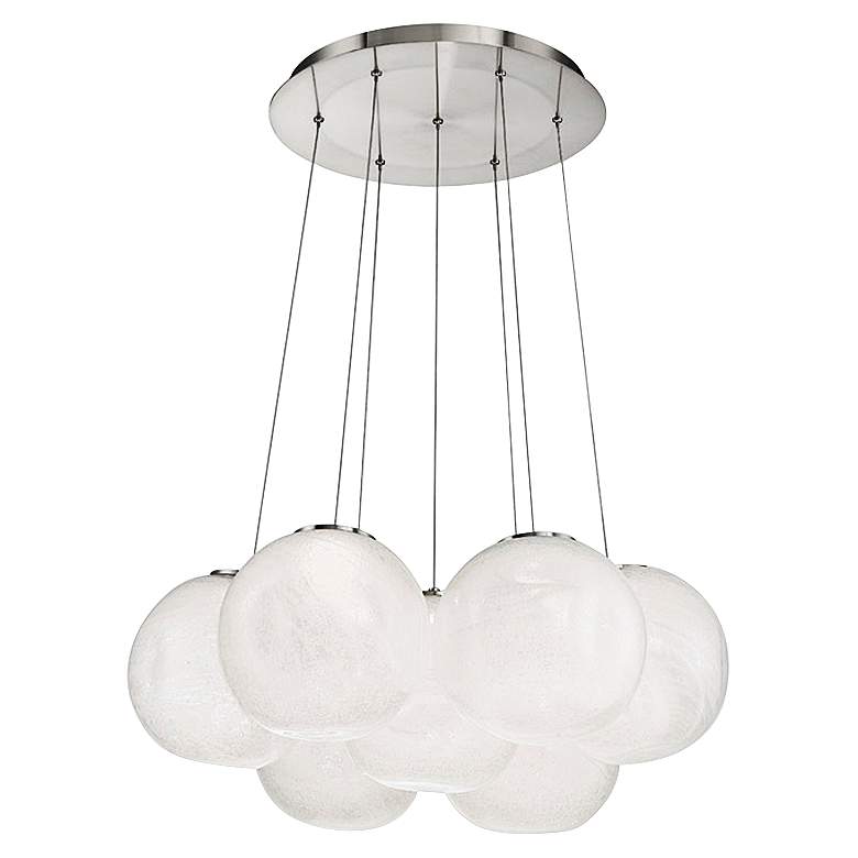 Image 1 Cosmic 27" Wide Brushed Nickel LED Multi Light Pendant