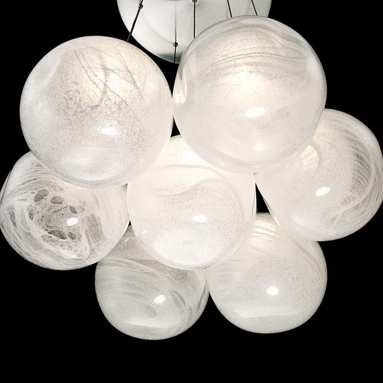 Image 3 Cosmic 27" Wide Brushed Nickel LED Multi Light Pendant more views