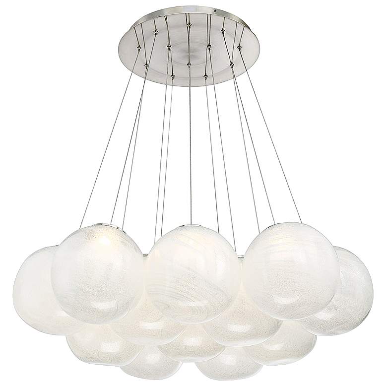 Image 1 Cosmic 36" Wide Brushed Nickel LED Multi Light Pendant