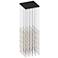 Cosmic Cube 20.5"W 100.L Espresso Black LED Chandelier-Clear 3000/120"C