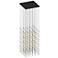 Cosmic Cube 20.5"W 100.L Espresso Black LED Chandelier-White 2200/240"C