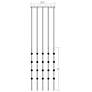 2_Cosmic Cube 20.5"W 100.L Espresso Black LED Chandelier-White 3000/240"C more views