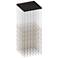 Cosmic Cube 30"W 245.L Espresso Black LED Chandelier-Clear 2700/120" Cable