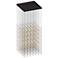 Cosmic Cube 30"W 245.L Espresso Black LED Chandelier-White 3000/120" Cable