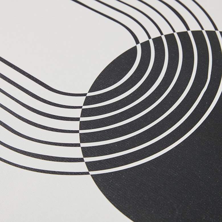 Image 3 Cosmic Curl 20 3/4"H 3-Piece Black Taupe Canvas Wall Art Set more views