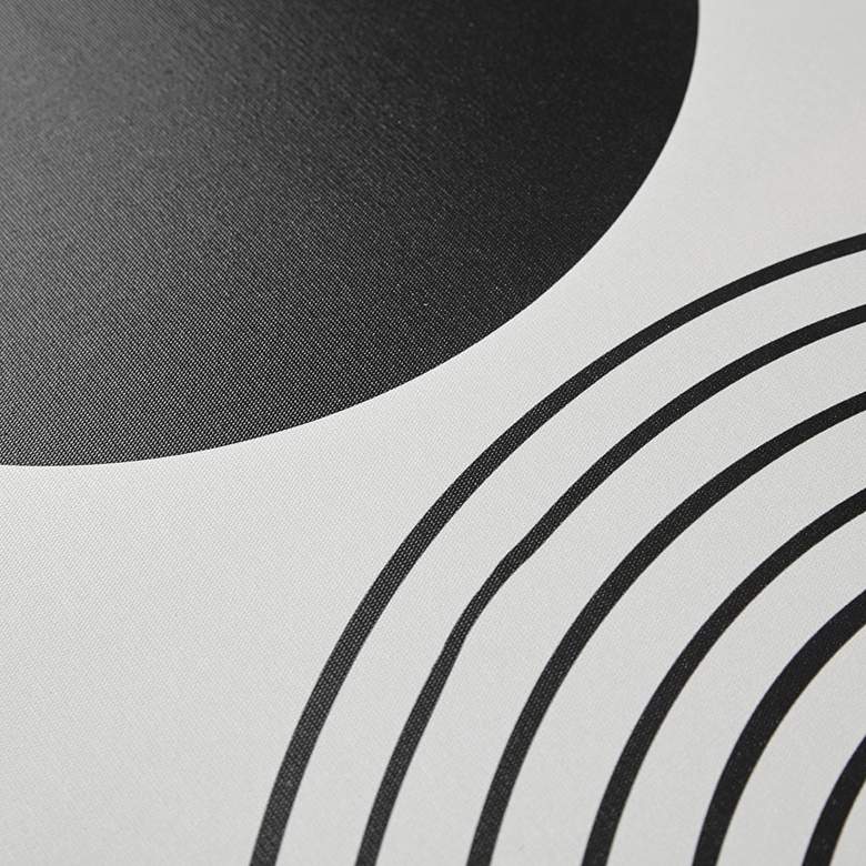 Image 4 Cosmic Curl 20 3/4"H 3-Piece Black Taupe Canvas Wall Art Set more views