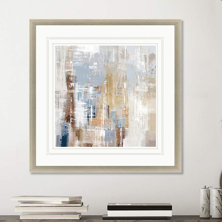 Image 1 Cosmic Rush 41" Square Giclee Framed Wall Art