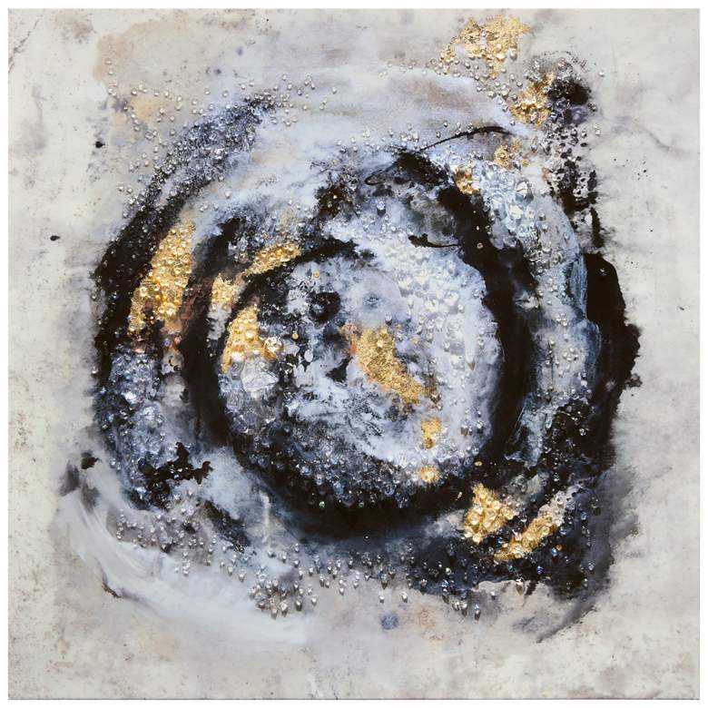 Image 1 Cosmic Swirl II Crystallus Coated Wrapped Glossy Abstract Canvas Wall Art