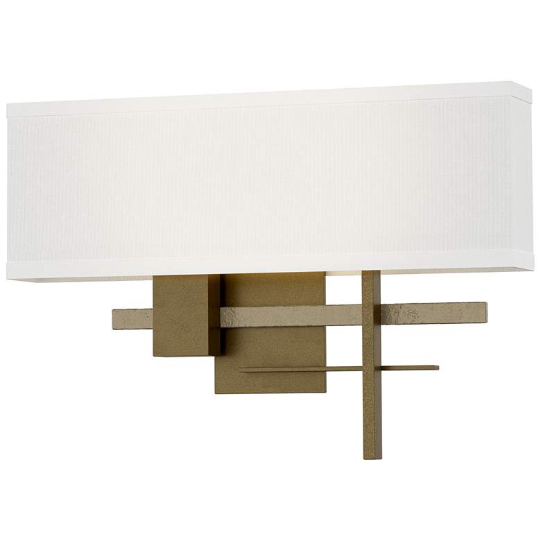 Image 1 Cosmo 11.3"H Soft Gold Accented Soft Gold Sconce w/ Anna Shade