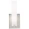 Cosmo 12" High Satin Nickel and Acrylic Lens LED Wall Sconce