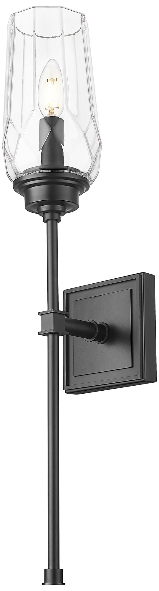 Image 5 Cosmo by Z-Lite Matte Black 1 Light Wall Sconce more views