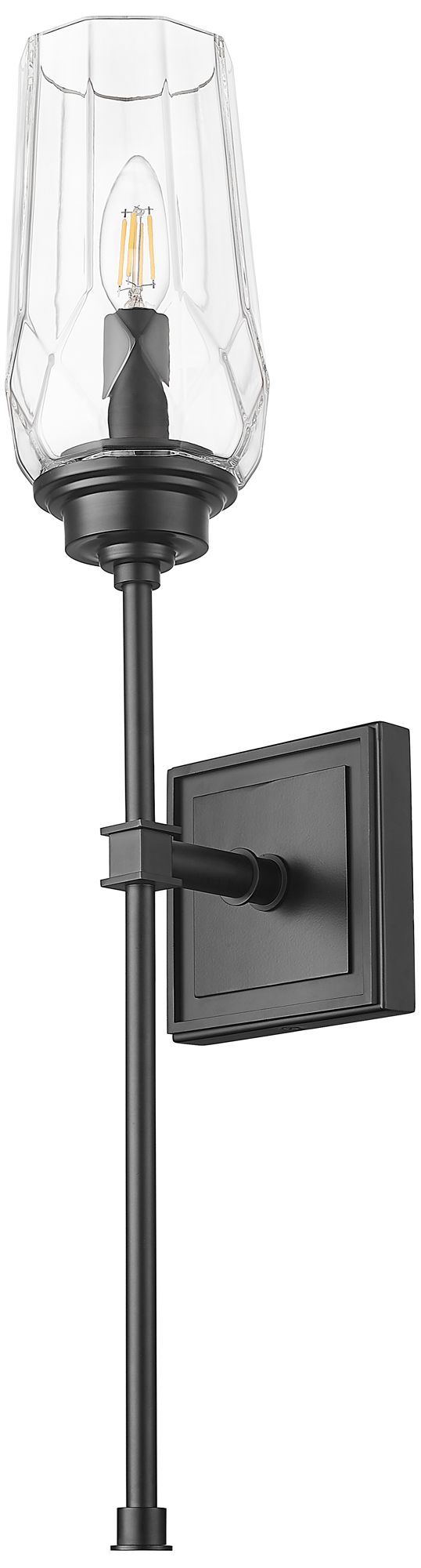 Image 7 Cosmo by Z-Lite Matte Black 1 Light Wall Sconce more views