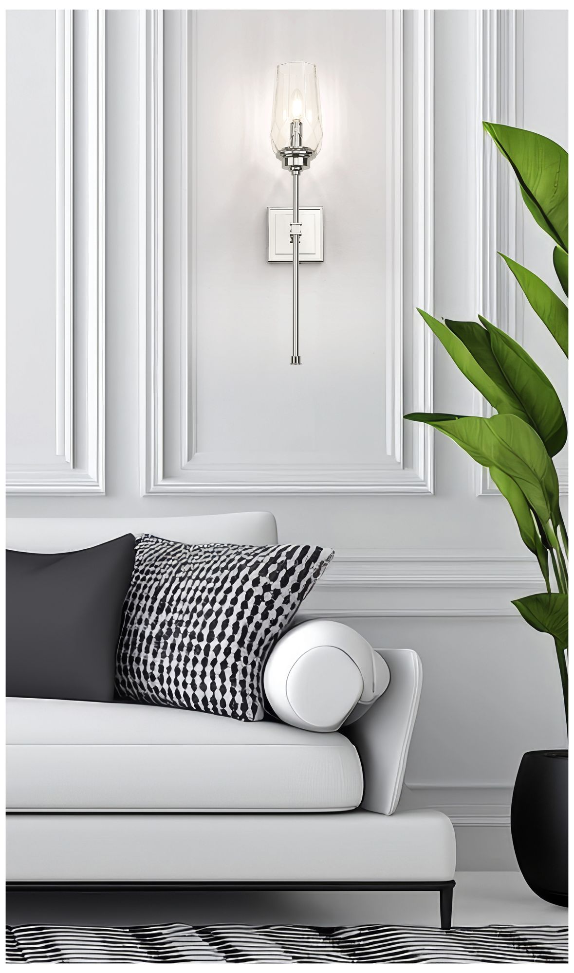 Image 2 Cosmo by Z-Lite Polished Nickel 1 Light Wall Sconce more views