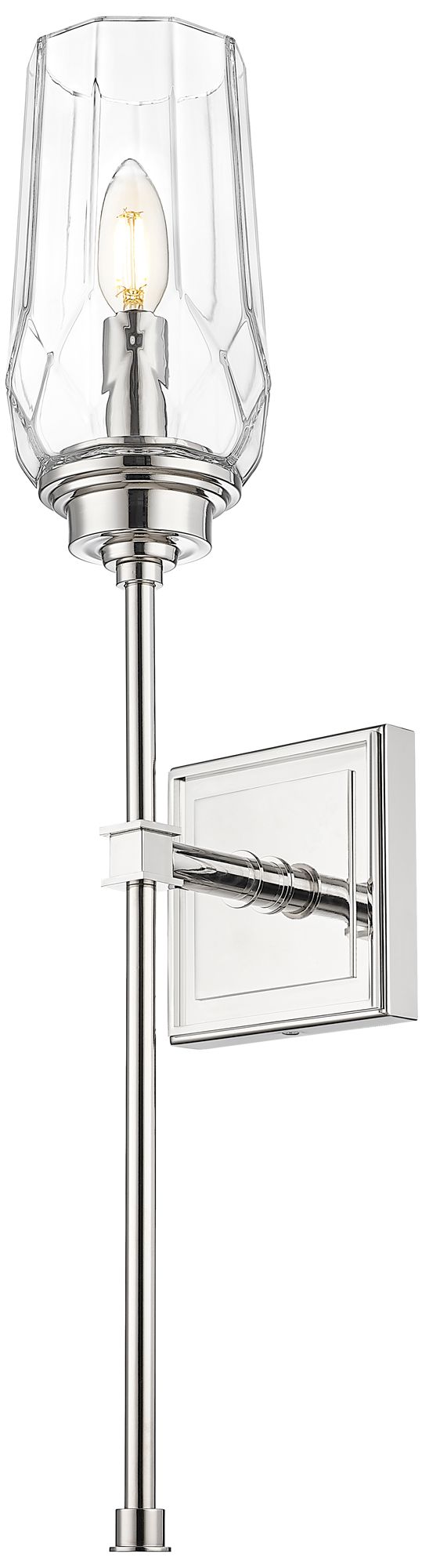 Image 5 Cosmo by Z-Lite Polished Nickel 1 Light Wall Sconce more views