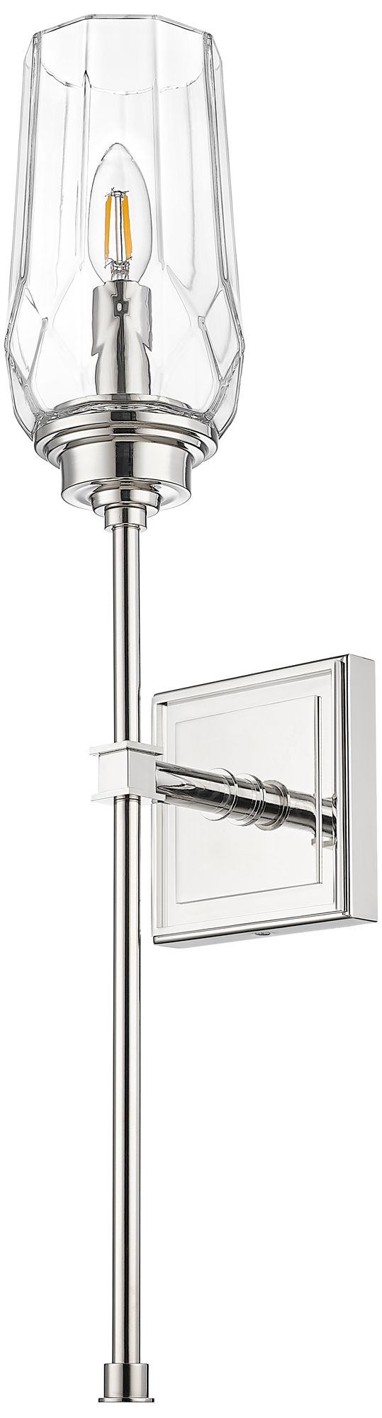 Image 7 Cosmo by Z-Lite Polished Nickel 1 Light Wall Sconce more views