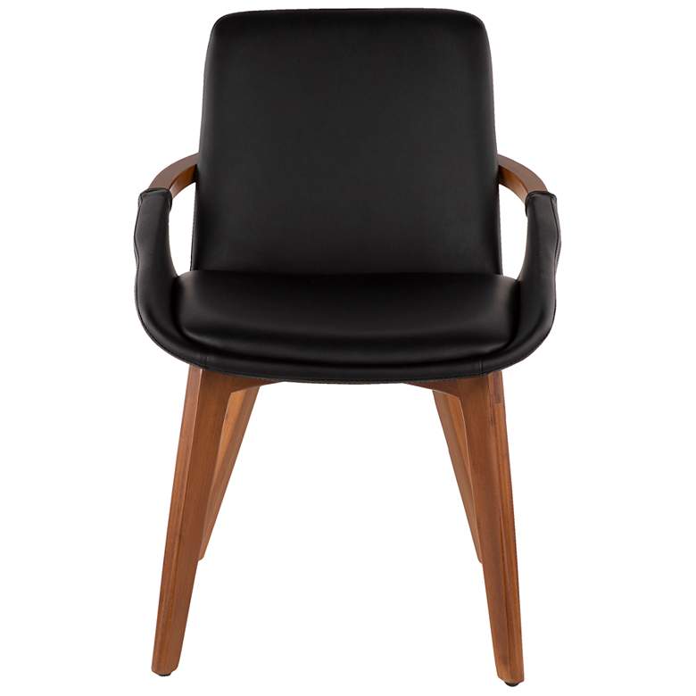 Image 5 Cosmo Chair in Walnut and Black Faux Leather by LumiSource more views