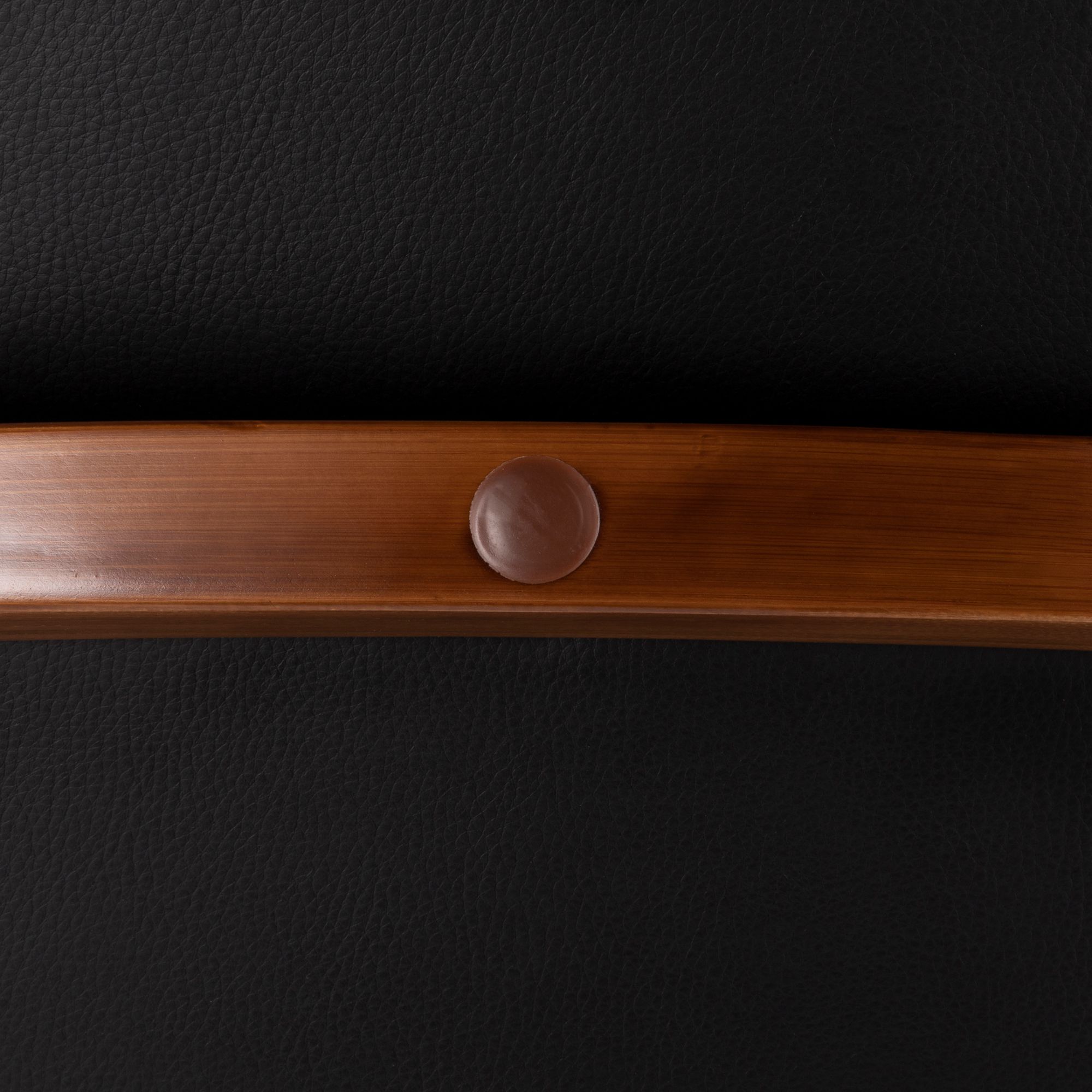Cosmo Counter Stool in Walnut and Black PU by LumiSource