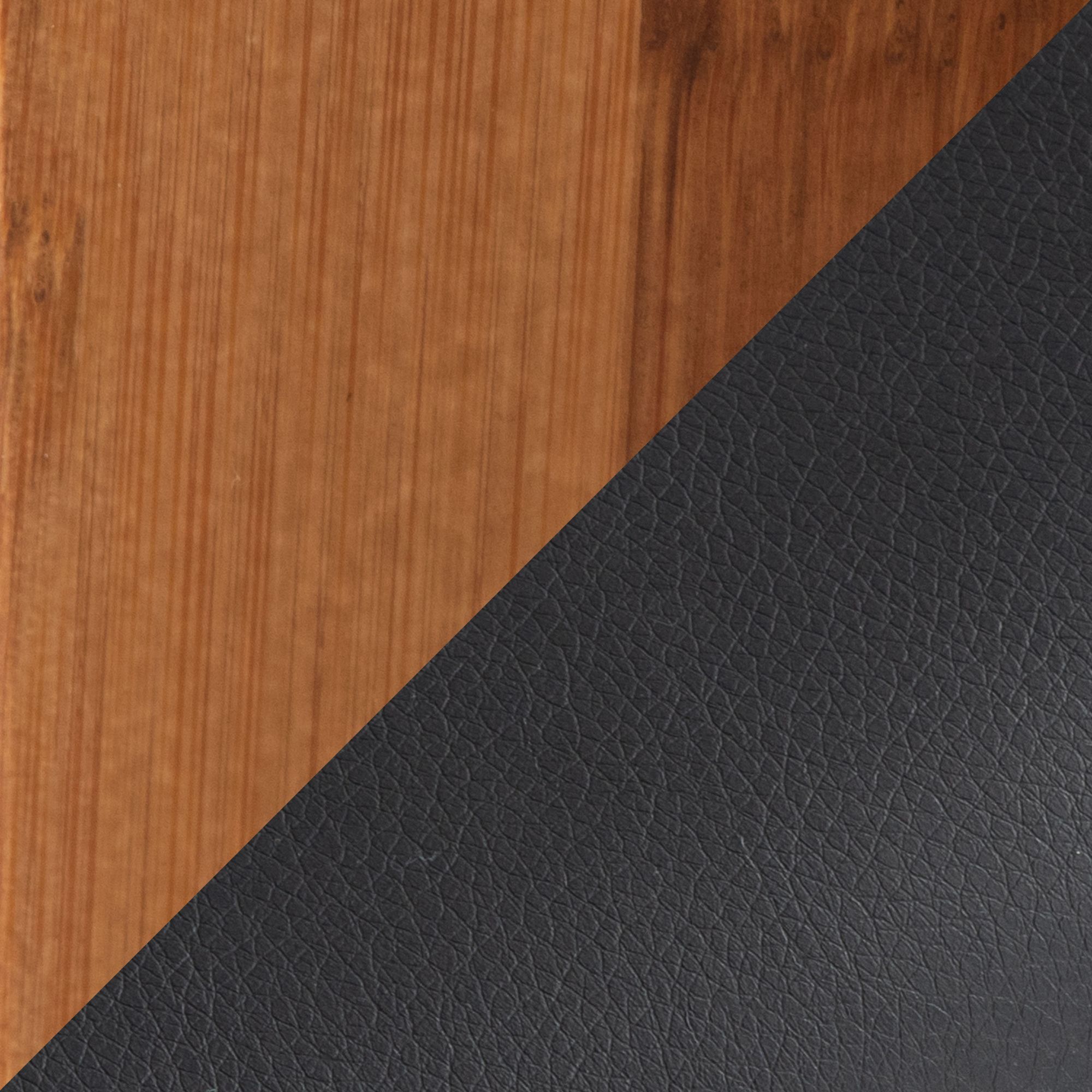 Cosmo Counter Stool in Walnut and Black PU by LumiSource