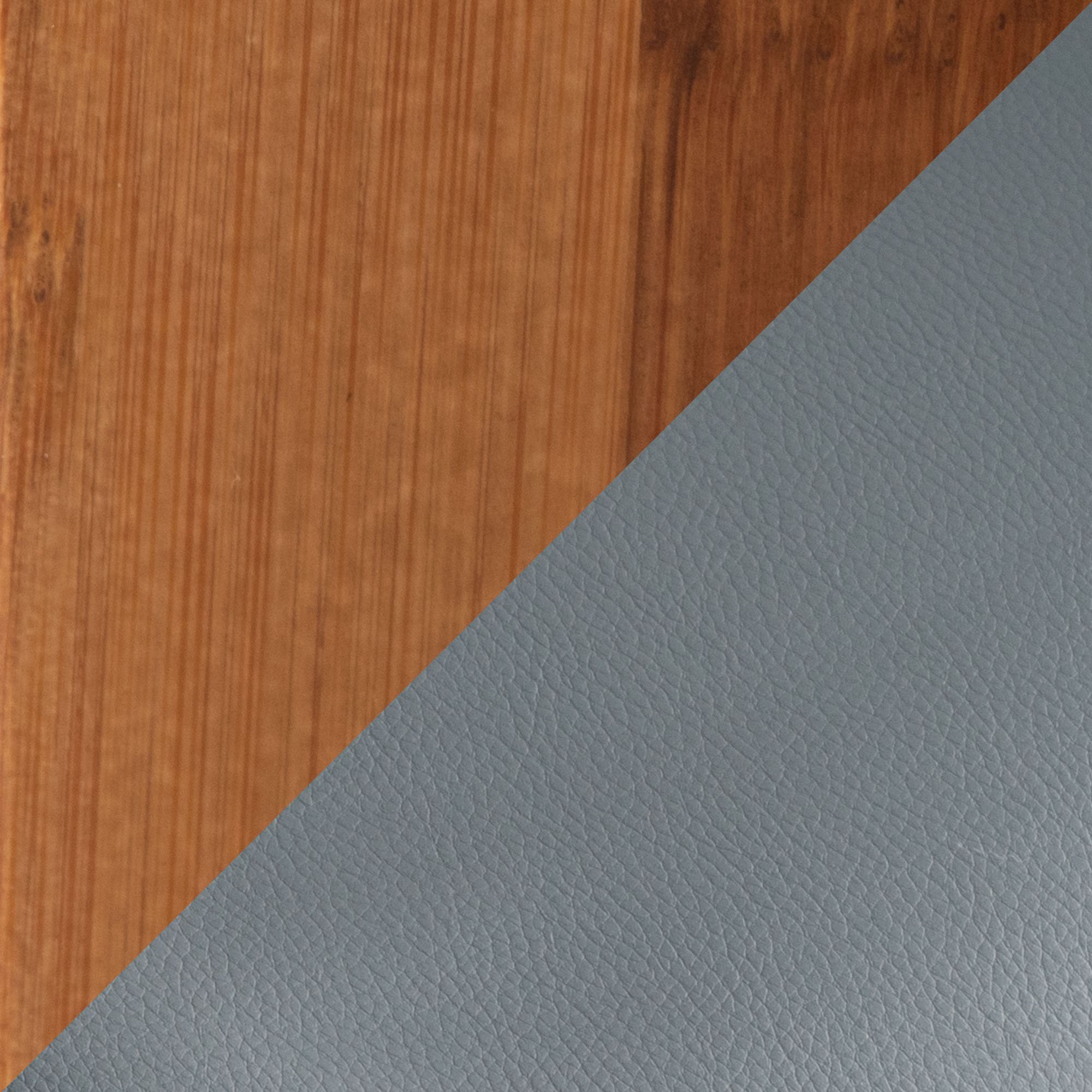 Cosmo Counter Stool in Walnut and Grey PU by LumiSource