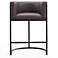 Cosmopolitan 25 1/2" Pebble Faux Leather Counter Stool