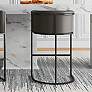 1_Cosmopolitan 25 1/2" Pebble Faux Leather Counter Stool