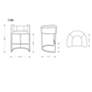4_Cosmopolitan 25 1/2" Pebble Faux Leather Counter Stool more views