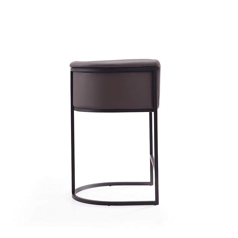 Image 5 Cosmopolitan 25 1/2" Pebble Faux Leather Counter Stool more views