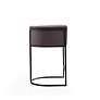 5_Cosmopolitan 25 1/2" Pebble Faux Leather Counter Stool more views