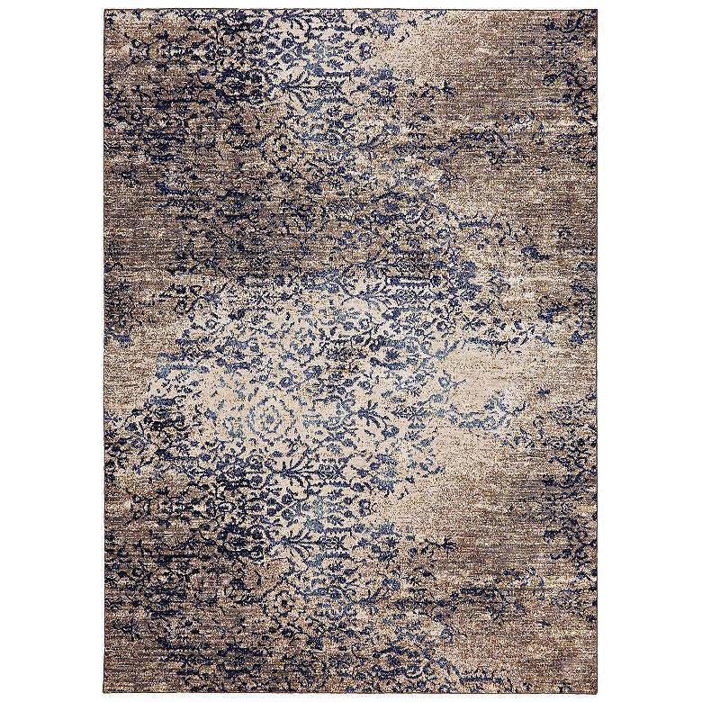Image 1 Cosmopolitan 90953 5'3"x7'10" Nirvana Indigo Area Rug