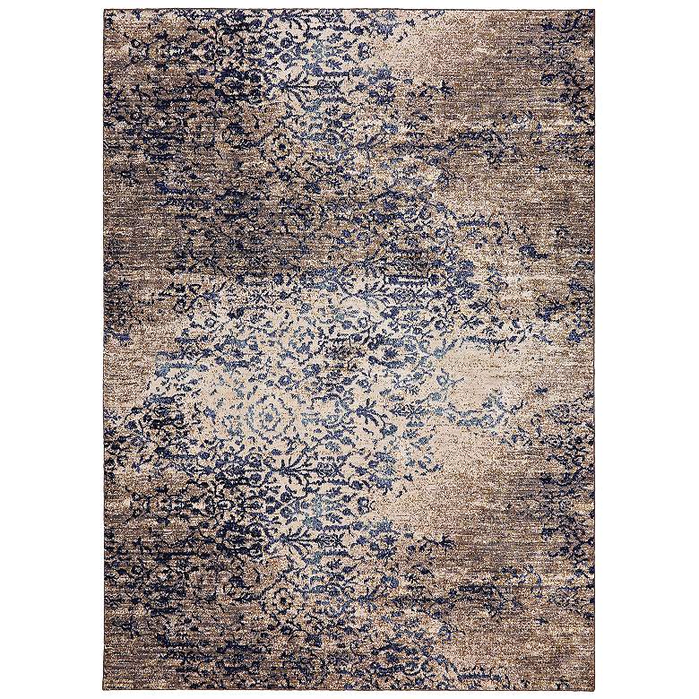 Image 1 Cosmopolitan 90953 5&#39;3 inchx7&#39;10 inch Nirvana Indigo Area Rug