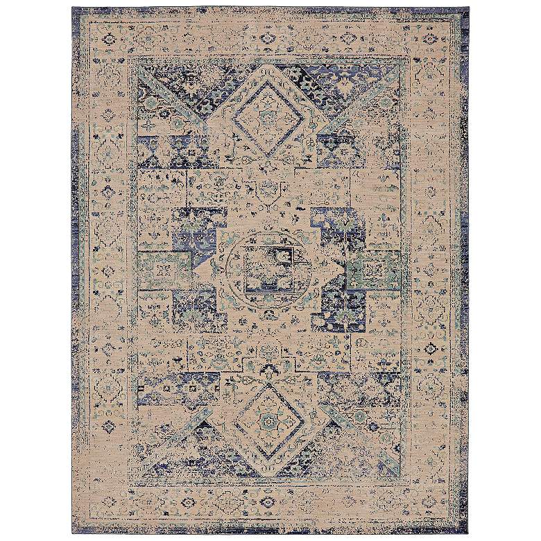 Image 1 Cosmopolitan 90960 5'3"x7'10" Santee Indigo Area Rug