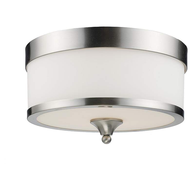 Image 1 Cosmopolitan by Z-Lite Brushed Nickel 3 Light Flush Mount