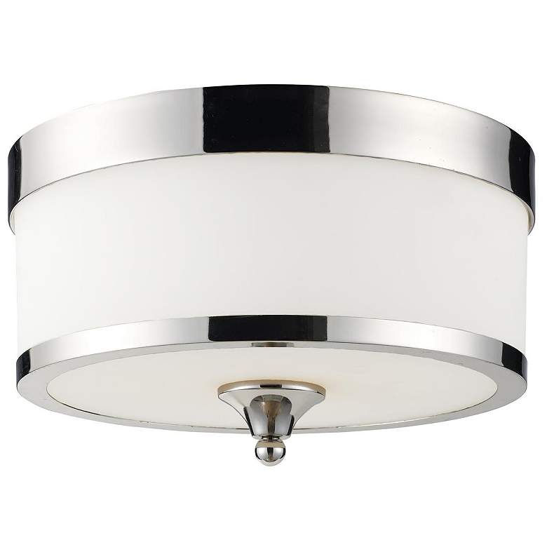 Image 1 Cosmopolitan by Z-Lite Chrome 3 Light Flush Mount