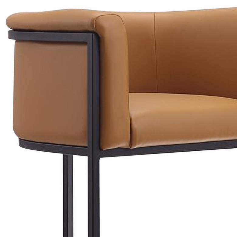 Image 3 Cosmopolitan Counter Stool in Camel and Black (Set of 2) more views