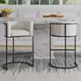 1_Cosmopolitan Counter Stool in Cream and Black (Set of 2)