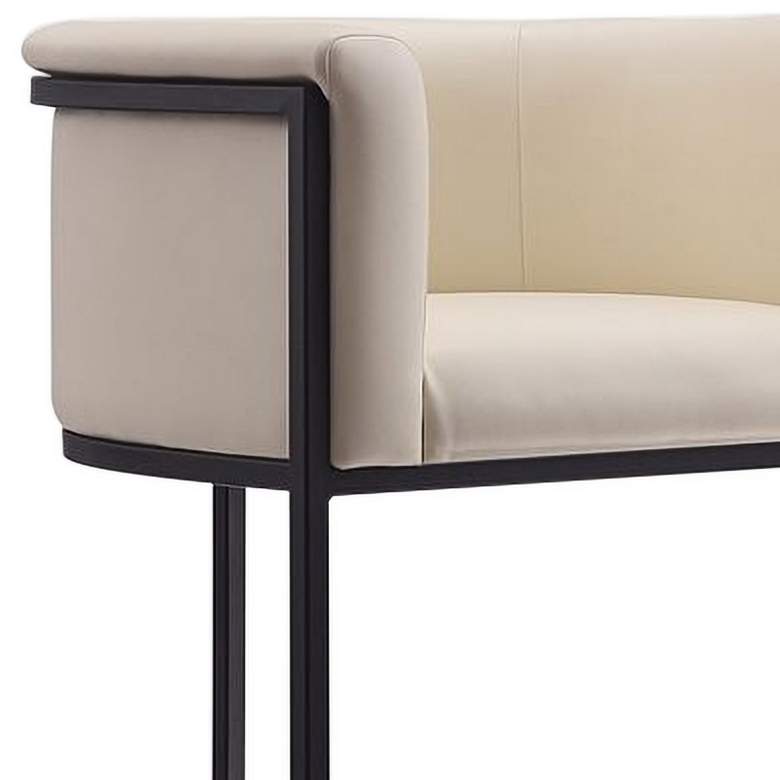 Image 3 Cosmopolitan Counter Stool in Cream and Black (Set of 2) more views